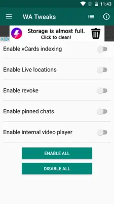 WA Tweaks android App screenshot 0